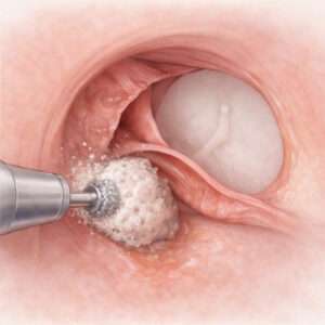 Exostosis Model ear canal debridement